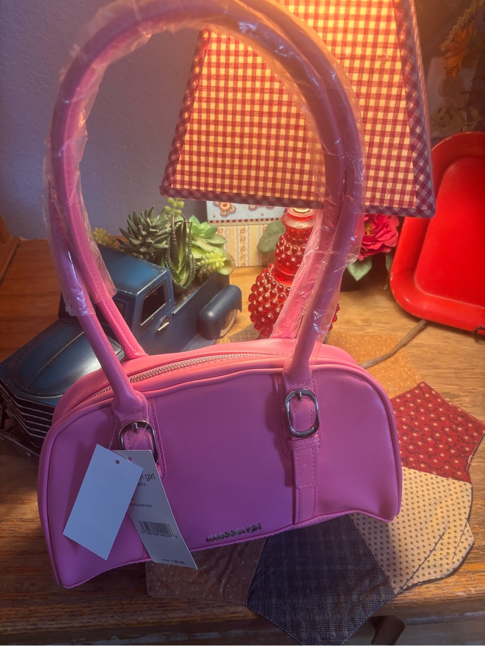 Madden Girl Pink Shoulder Bag